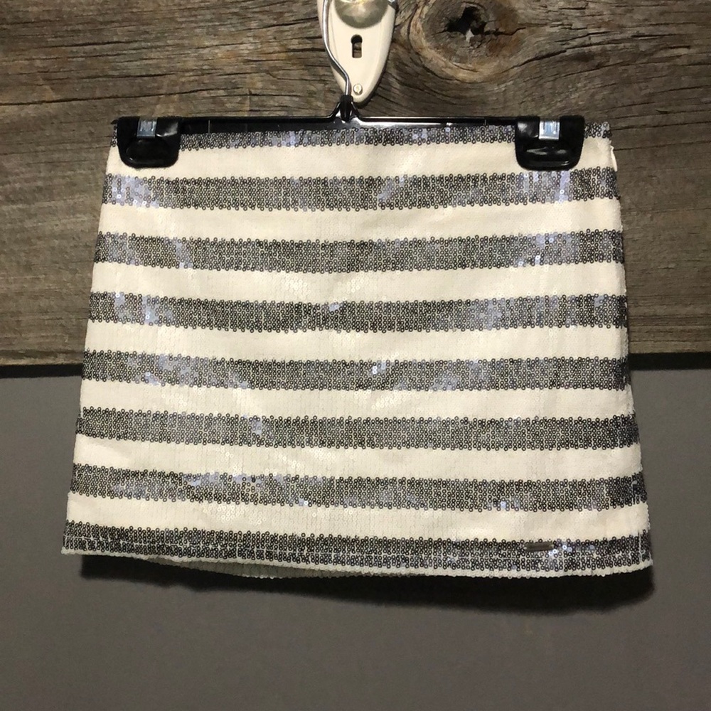 Abercrombie & Fitch sequin metallic skirt